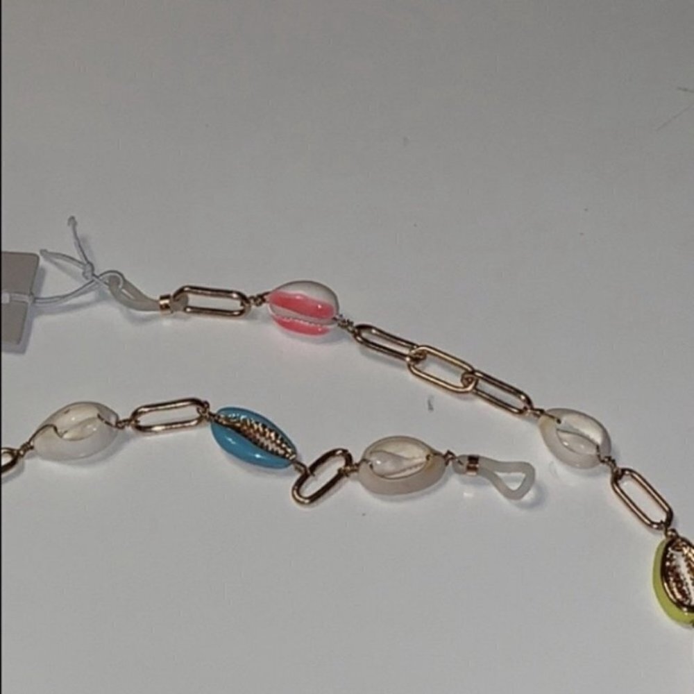 Bp Colorfull Freshwater Puka Shell Pearl Necklace - Picture 5 of 9